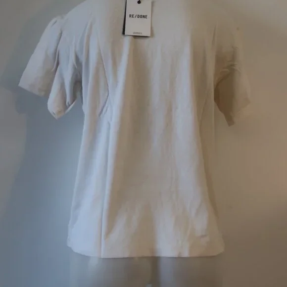 NWT Womens Re/Done White Sunflower Graphic T-Shirt XS - Picture 3 of 4